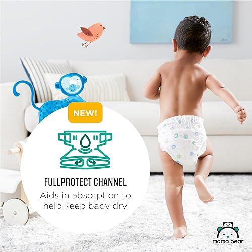 Miniatura 3 de Marca Tienda - Pañales Mama Bear de tacto suave hipoalergénicos talla 5 132 unidades 4 paquetes de 33