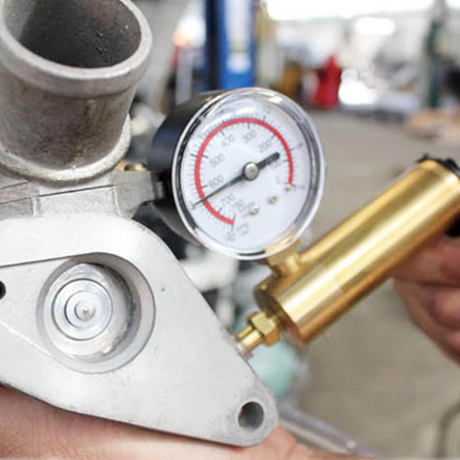 Pompa per Vuoto Manuale con Manometro Pistola di Aspirazione Portatile per Spurgo dell'olio del Liquido Dei Freni dell'auto, Manutenzione dell'aria Condizionata Ed Estrazione Dei Fluidi