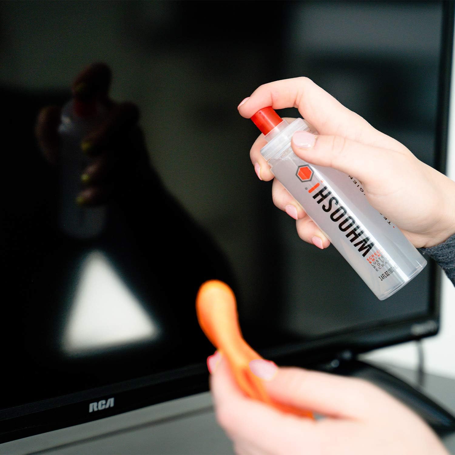 WHOOSH! Screen Cleaner Spray & Microfiber Cloths Bundle | 16.9, 3.4 & 1 fl oz + 1 Microfiber Cloth (14x14) + 2 Microfiber Cloths (6x6)