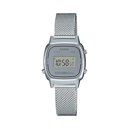 Relógio de Pulso Feminino Casio Digital Vintage Mesh LA670WEM-7DF. Relógio de Pulso Feminino Casio Digital Vintage Mesh LA670WEM-7DF.
