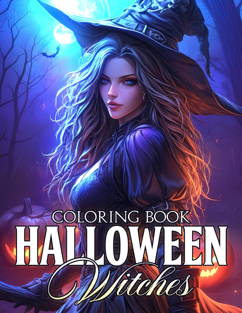 Halloween Witches Coloring Book: Enchanting Witch Coloring Pages with Magical Scenes, Charming Spellwork, Spooky Vibes, and Relaxing Fantasy Illustrations
