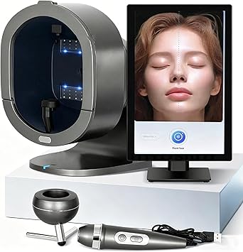 3D Skin Analysis Machine,15.6" Skin Image Analyzer,with Detection Handle,11 Spectral Imaging,Personalized Skin Insights,for Healthy Skin Care,Multilingual