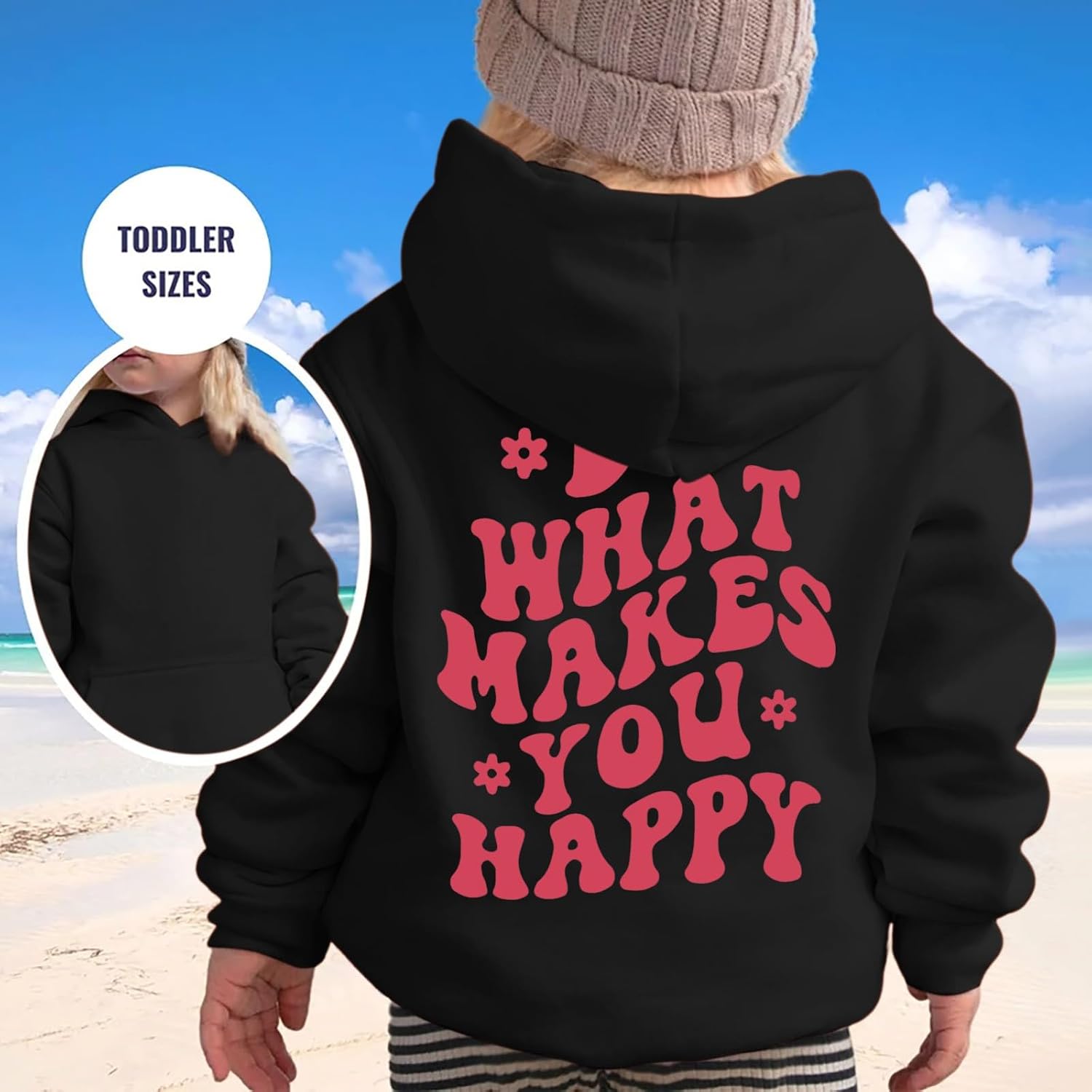 Pink Graphic Preppy Hoodies Sweatshirts for Teen Girls Kids Letter Long Sleeve Cute Preppy Clothes Y2K Tops with Pockets Pink Puff Hoodie Kids,Black,11-12 Years
