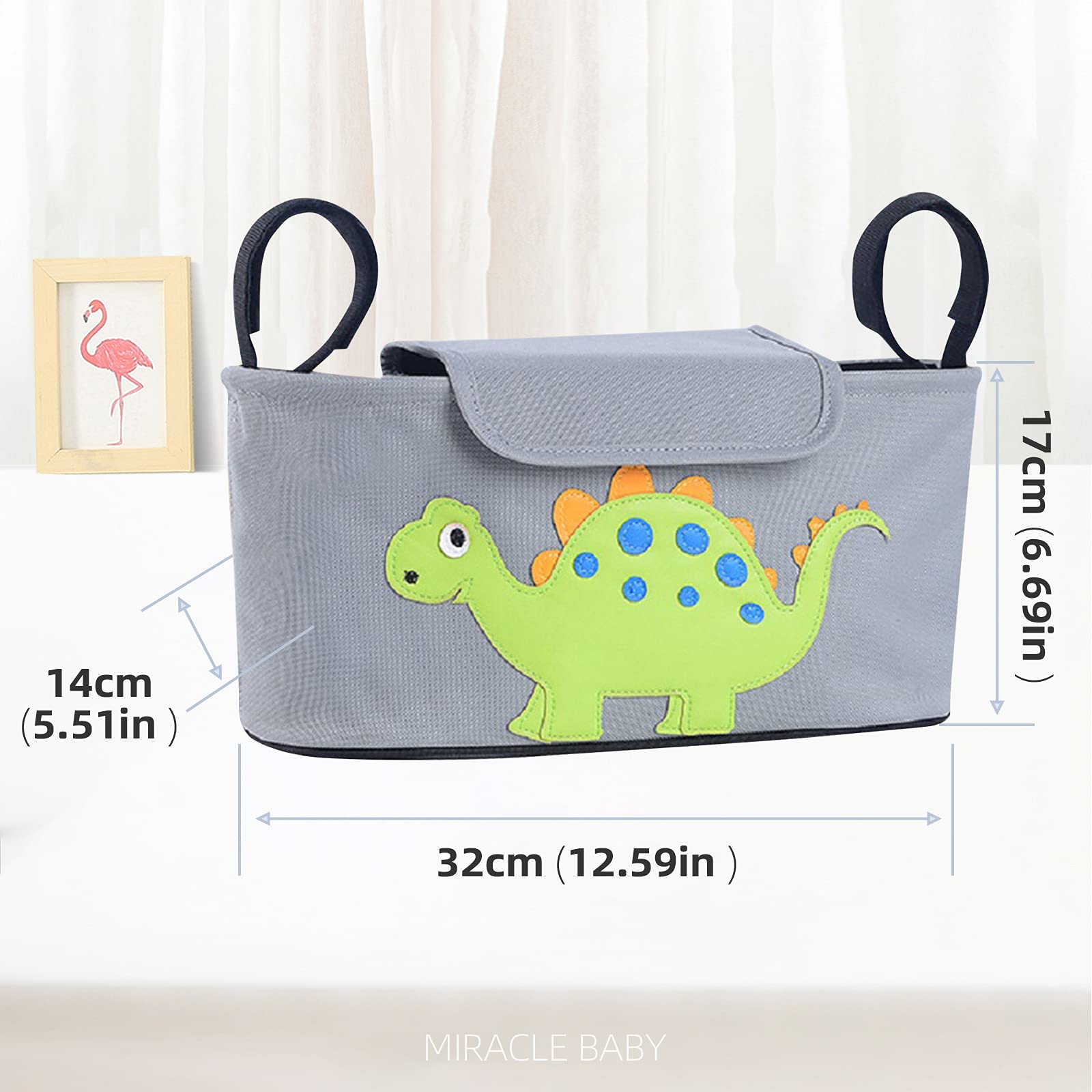 Borsa per Passeggino Universale Portaoggetti con Tracolla,Neonati Borsa Organizer,Portaoggetti Impermeabile Con Cerniera,Tasche di Design per la raccolta di Salviette, Pannoli, Merenda