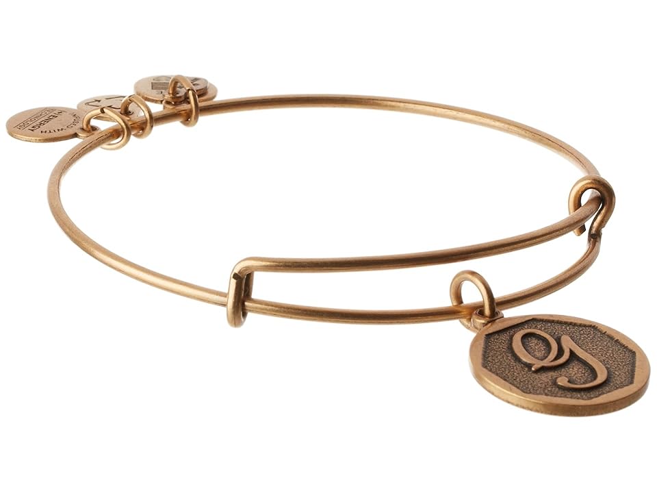 New Alex and Ani Initial G Charm Bangle (Rafaelian Gold Finish) Bracelet