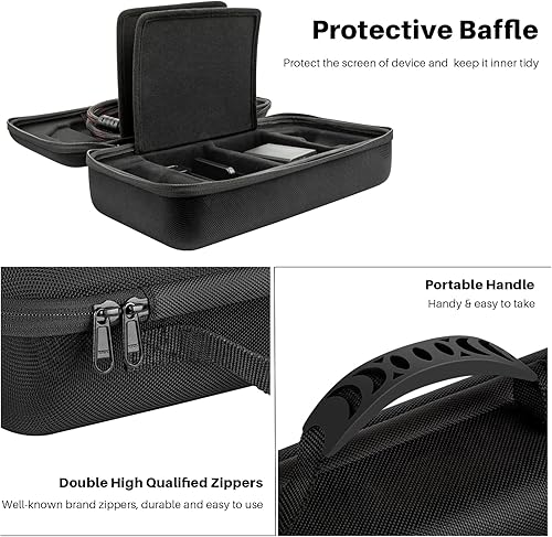 Miniatura 5 de MVIIOE - Funda de transporte mejorada para cubierta de vapor funda protectora para cubierta de vapor adaptador de CA bolsa de transporte portátil