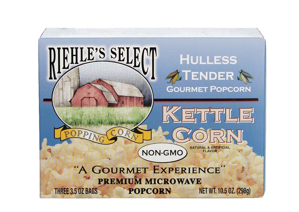 Riehle's Select Popcorn"Hulless" Kettle Microwave Popcorn