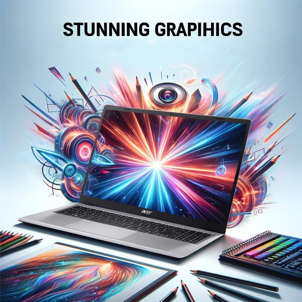 acer Aspire Laptop, 15.6"" FHD (1920 x 1080) Display, AMD Ryzen 5 7520U Quad-core Processor, 16GB RAM | 1TB PCIe SSD, AMD Radeon Graphics, Long Battery Life, Bluetooth, Windows 11 Pro, Silver