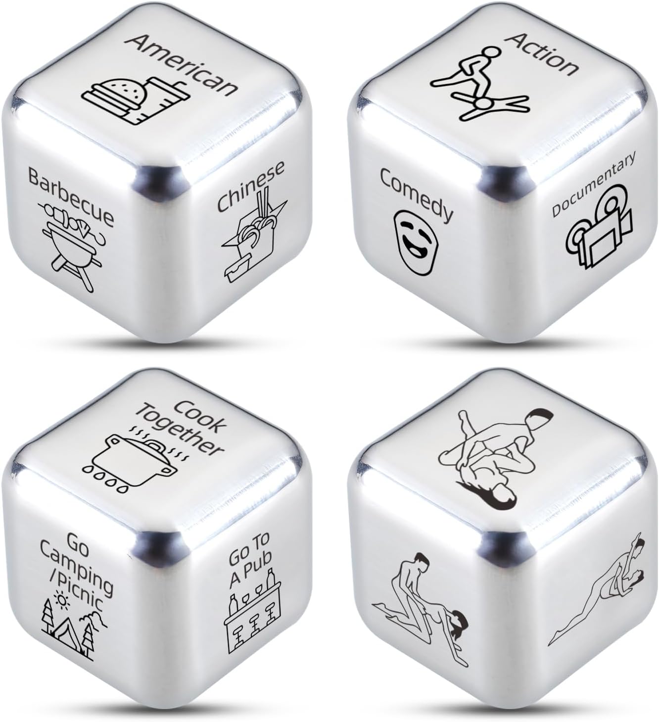 Anniversary Date Gifts for Him Her Boyfriend Girlfriend Christmas Stocking Stuff Gifts Valentine Wedding Birthday Gifts for Husband Wife Couples Date Night Dice Decider for 1 6 11 Year Anniversary