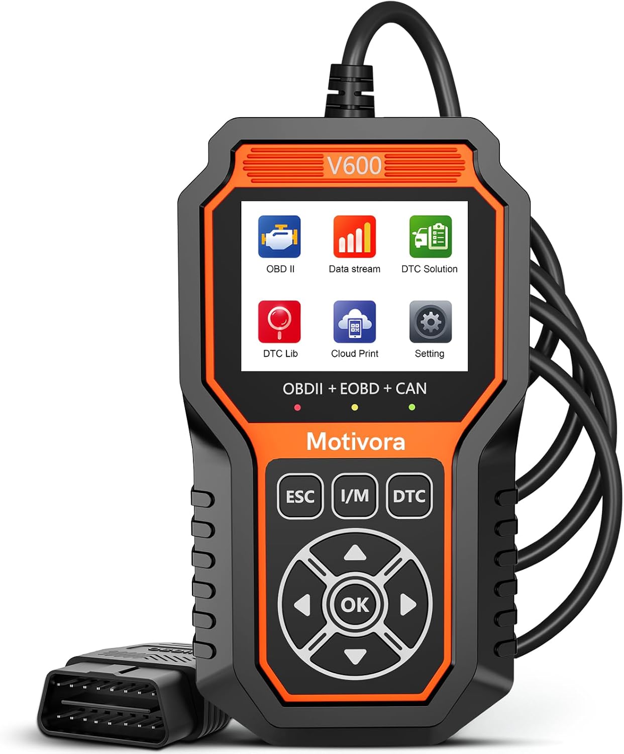 OBD2 Scanner Diagnostic Scan Tool with Solution Car Code Reader Reset Tools Check Engine Light SCAN Tool Car Accessories Read Fix Clear Car Vehicle Fault Codes for Cars 1996+ OBD II Scanner