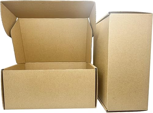 Miniatura 1 de Cajas de envío pequeñas de 6 x 4 x 3 pulgadas, paquete de 50 cajas de envío de cartón corrugado, caja de correo móvil para negocios