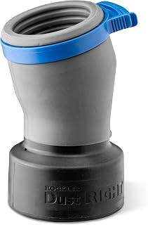 Click-Connect 1-1/2" ID Dust Right FlexiPort - Non-Slip & Durable Quick Click Dust Collector Adapter - Versatile Dust Collector Port w/Swivel & Elbow Design for Smoother, Tangle Free Movement