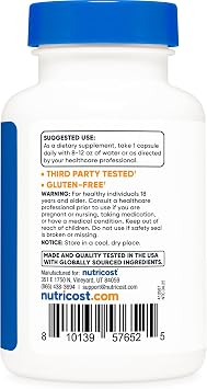 Nutricost Wild Yam Root 120 Capsules for 120 Servings Per Bottle - Vegan Wild Yam Root Extract Supplement, Gluten-Free, GMO-Free