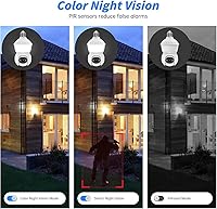 Vista 6 de Light Bulb Security Camera,2.4G/5GHz WiFi 2K Security Cameras Wireless Outdoor,Bulb Cameras for Home Security,AI Human Detection and Alarm,2 Way