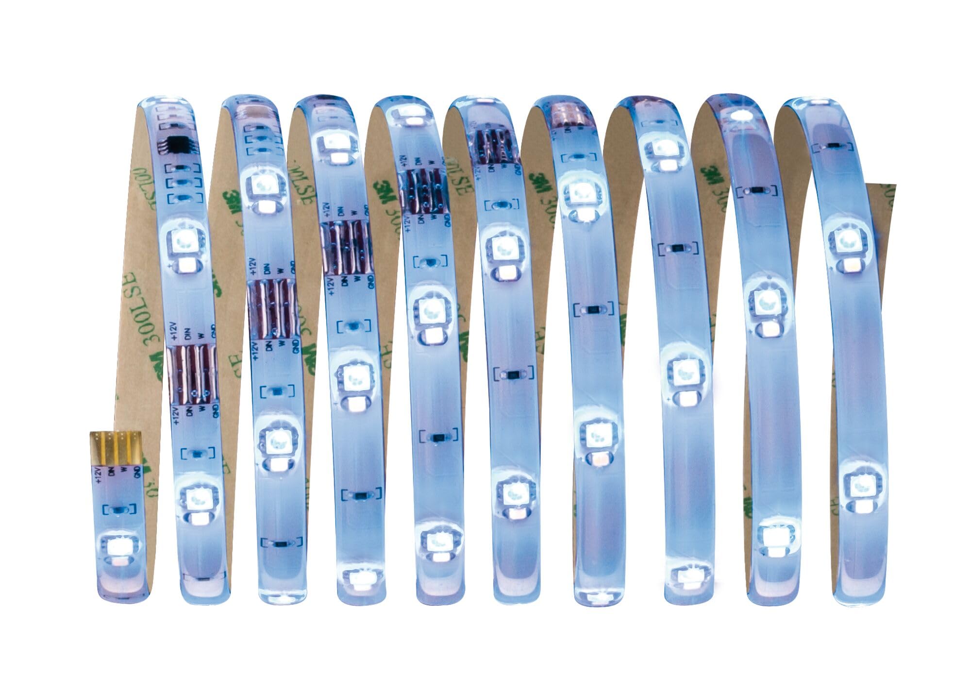 Paulmann 70696 Digital LED Strip zestaw RGBW 3 m LED Strip 11,8W pasek św. z funkcją zmiany barwy taśma św. z pilotem