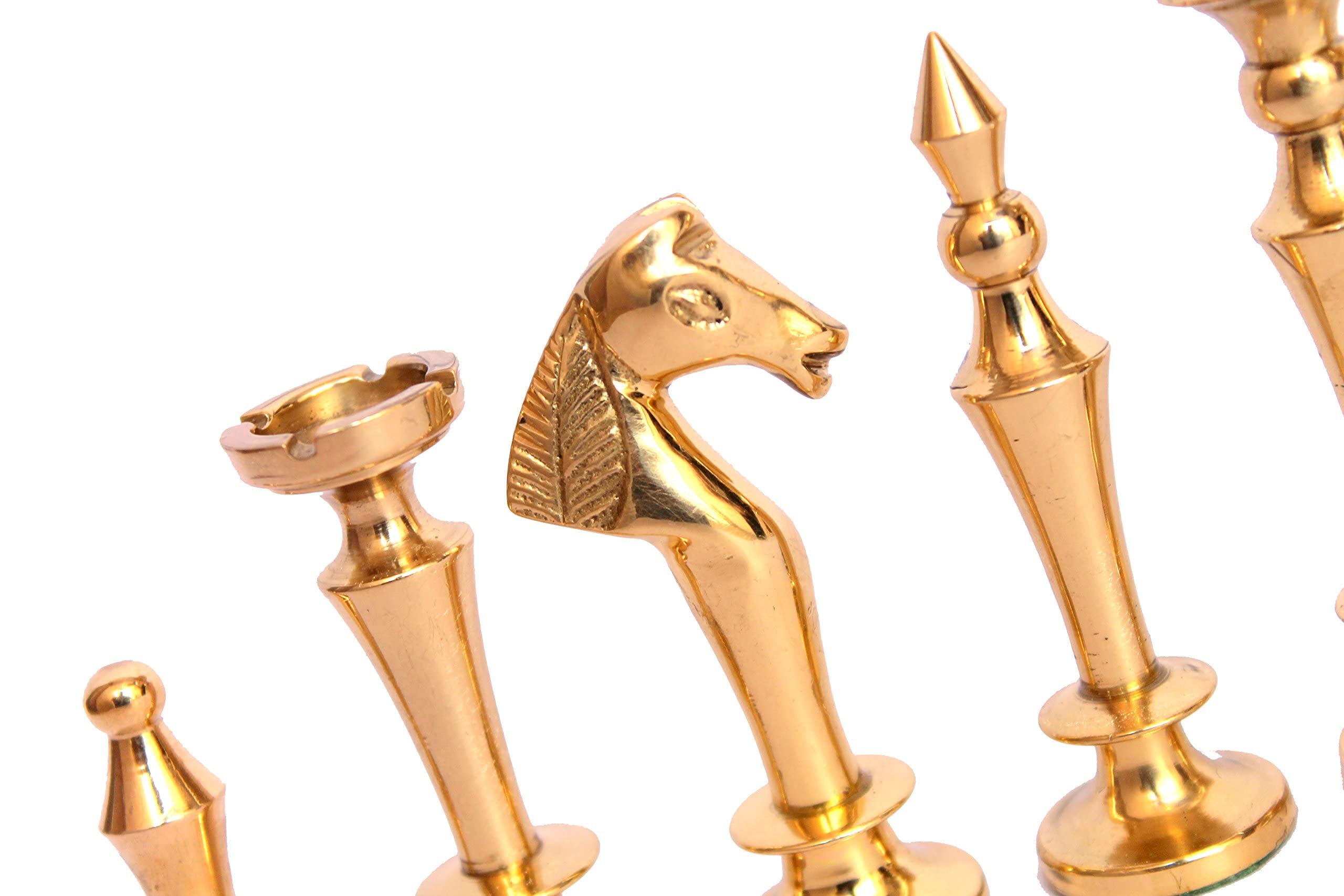 Stonkraft Collector Edition ottone legno pezzi degli scacchi pedine Chessmen monete