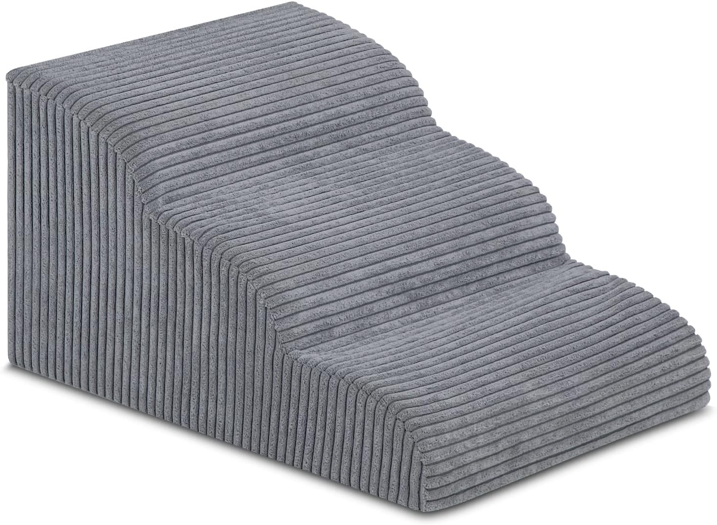 Dog Stairs & Steps for High Beds, 3 Steps High Density Foam Waterproof Dog Ramp for Small Dogs and Cats, Pet Stairs with Removable Washable Cover for Bed, Couch, Sofa and Car (H:16″)