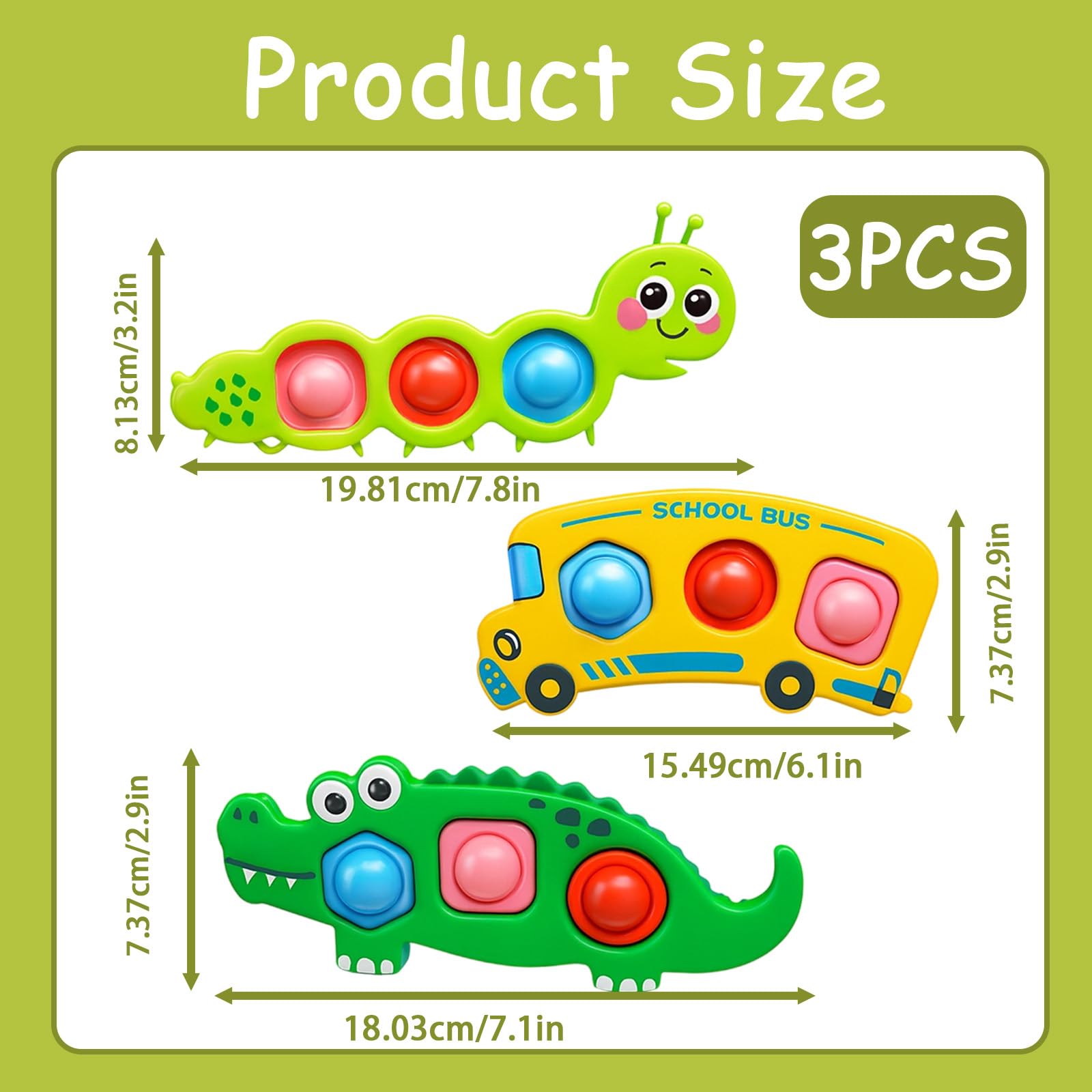 Plane Toys for 1 Year Old, Fidget Toys for Toddlers Baby Travel toys for Airplane Sensory Development for 12-36 Months Old - Image 2
