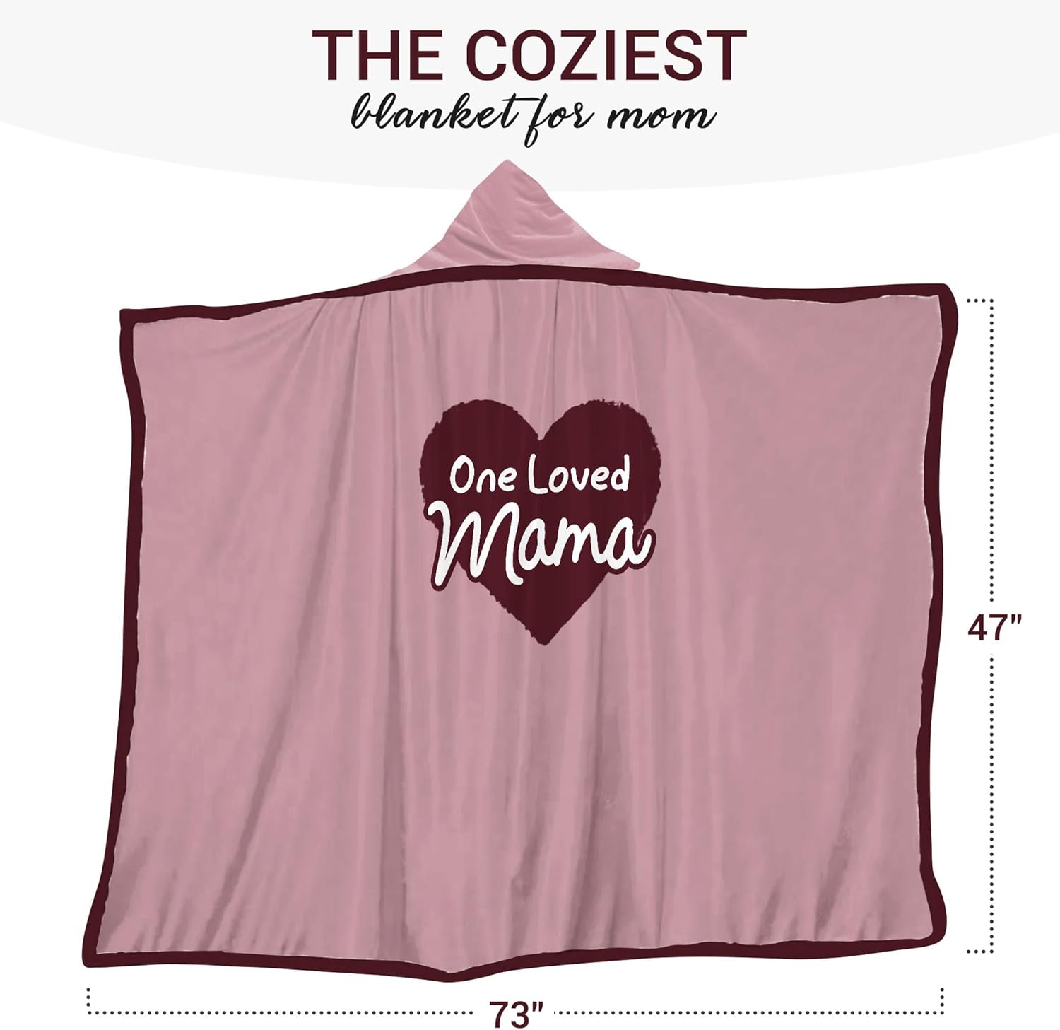 Vprintes One Loved Mama Wearable Blanket - Mothers Day Gifts for Mom - Birthday Gifts for Mom from Daughter Son