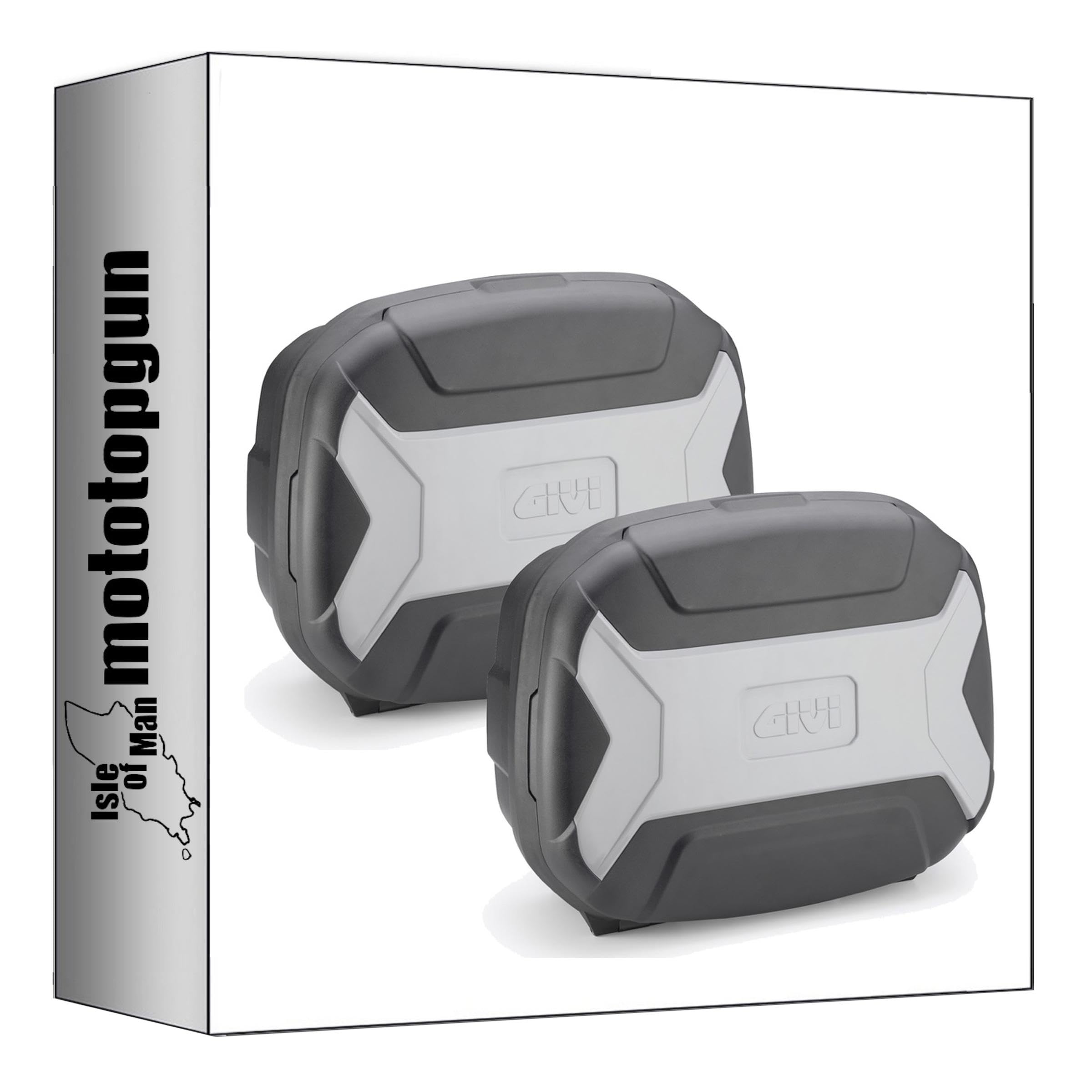 givi valises laterales trk35bnpack2 monokey Trekker Lite Grigio 70 lt + Support Compatible avec Honda XL 750 transalp 2023 2024 mototopgun