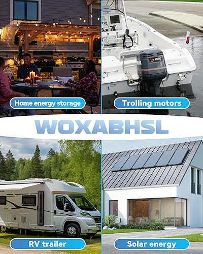 Miniatura 9 de Batería de litio LiFePO4 de 12 V 200 Ah integrada de 200 A BMS, protección a baja temperatura, hasta 15000 ciclos profundos, recargable para RV,