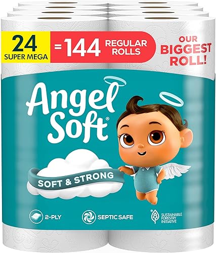 Miniatura 11 de Angel Soft Papel higiénico, 6 súper megarrollos: 36 rollos regulares (paquete de 2)