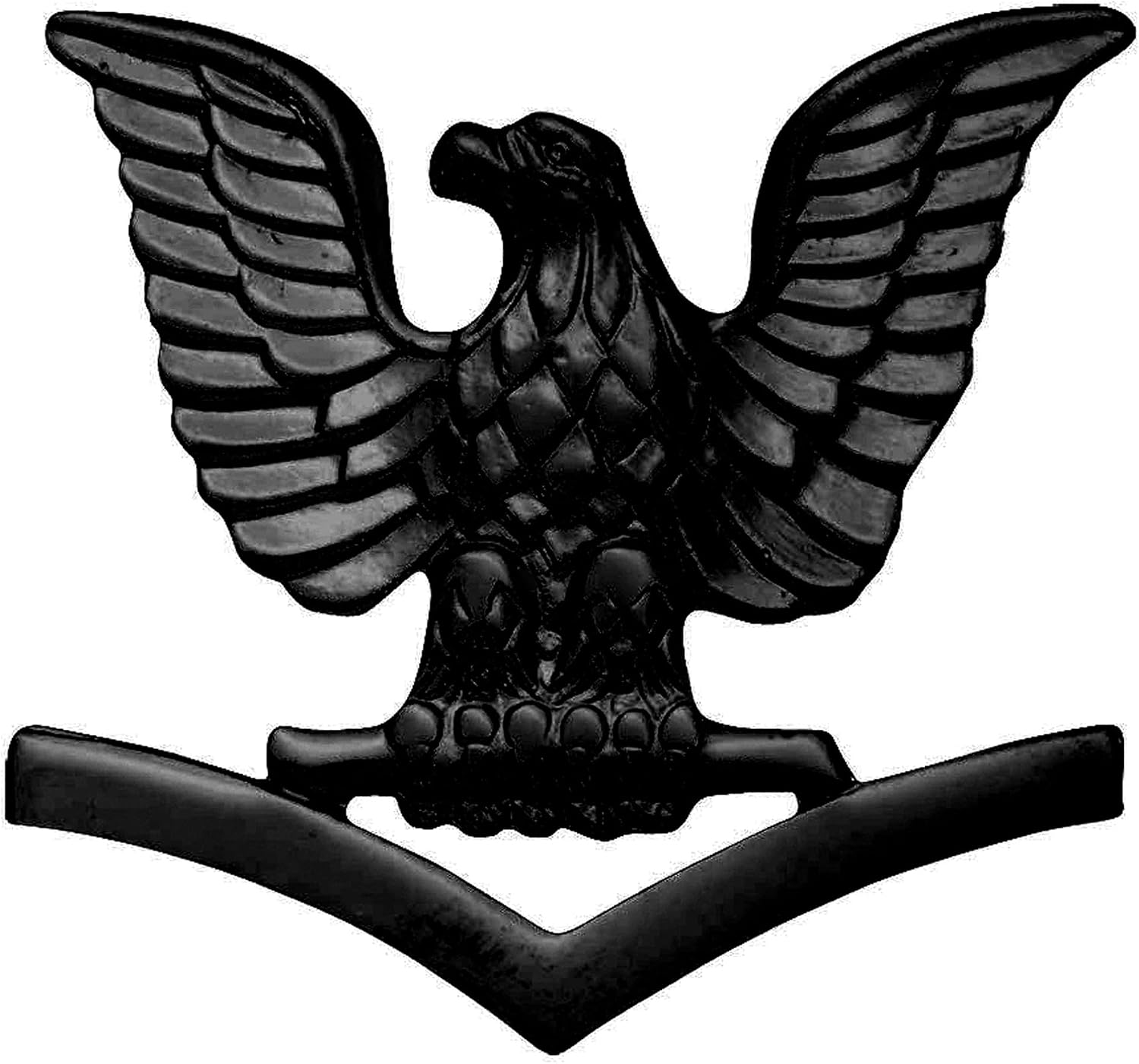 Miniature Navy Petty Officer 3rd Class collar black finish E-4 Pair