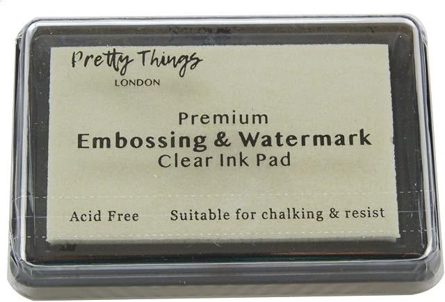 Premium Embossing & Watermark Clear Ink Pad Pretty Things London