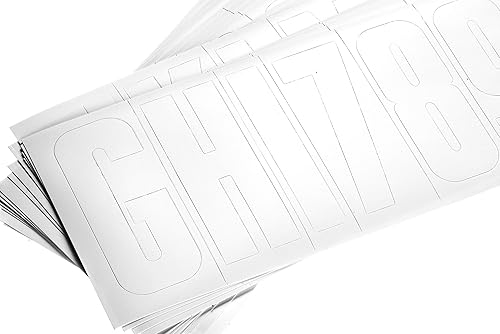 Miniatura 2 de Attwood 14142-7 Kit de letras y números de vinilo impermeable de 148 piezas, acabado negro