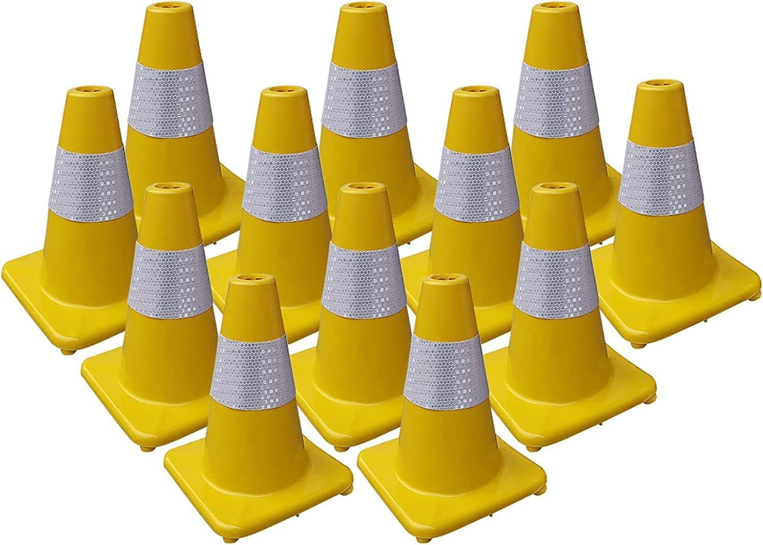 WQPMNYG Reflective Traffic Cones with Durable Construction for Road Safety and Outdoor Activities