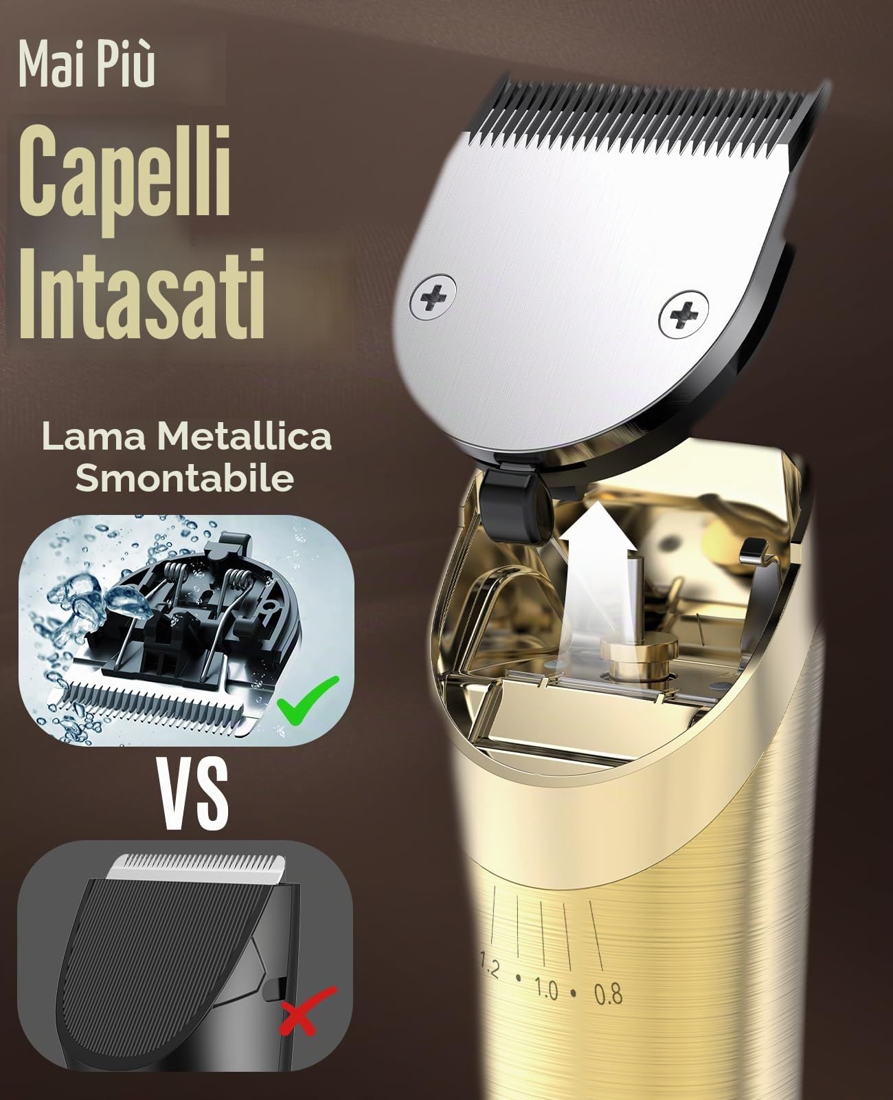 oneisall Kit per la toelettatura dei cavalli, senza fili, a basso rumore, per capelli lunghi spessi e opachi