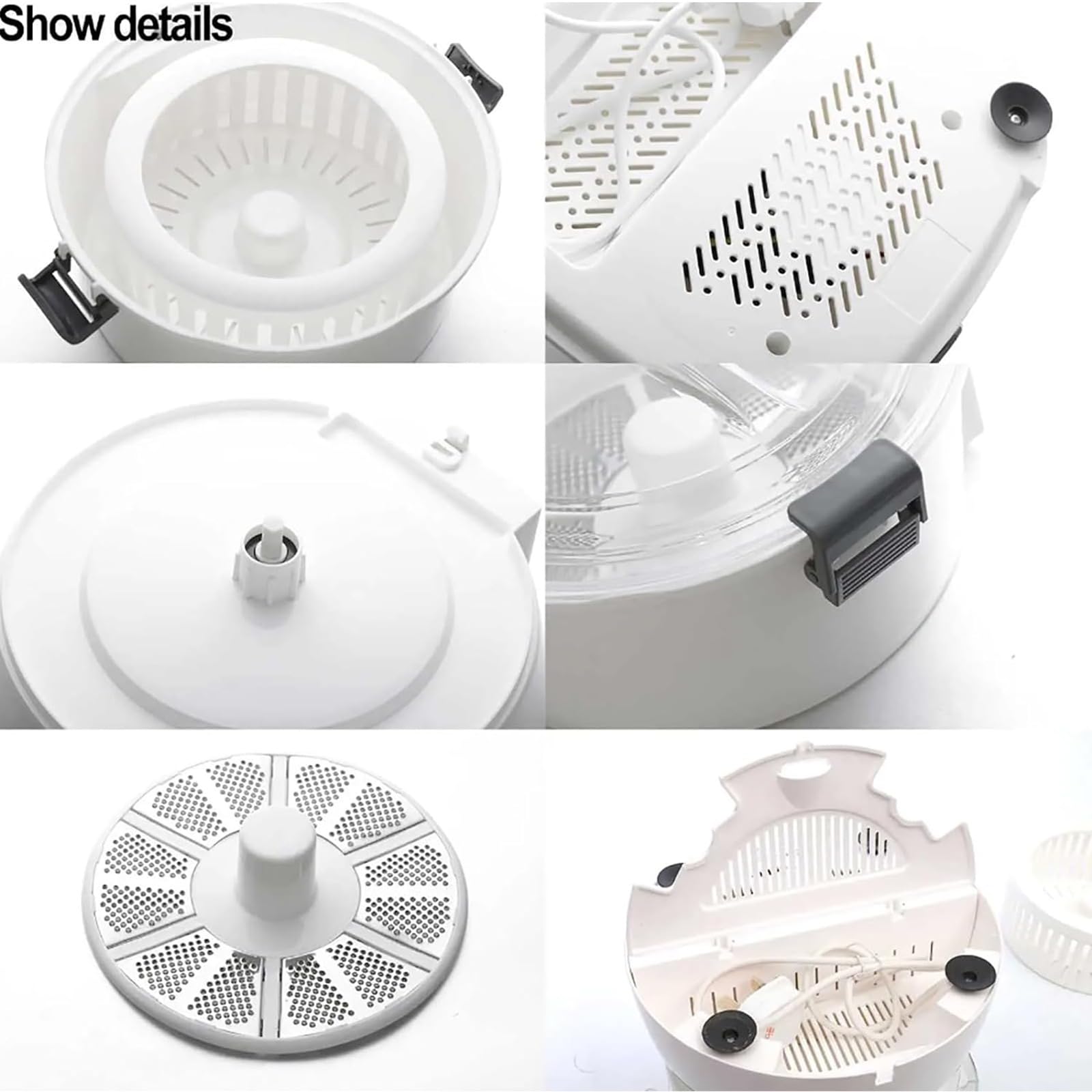 Pelador eléctrico de patatas – Máquina peladora automática de acero inoxidable con lavadora y secadora de verduras 2 en 1 para uso doméstico y comercial