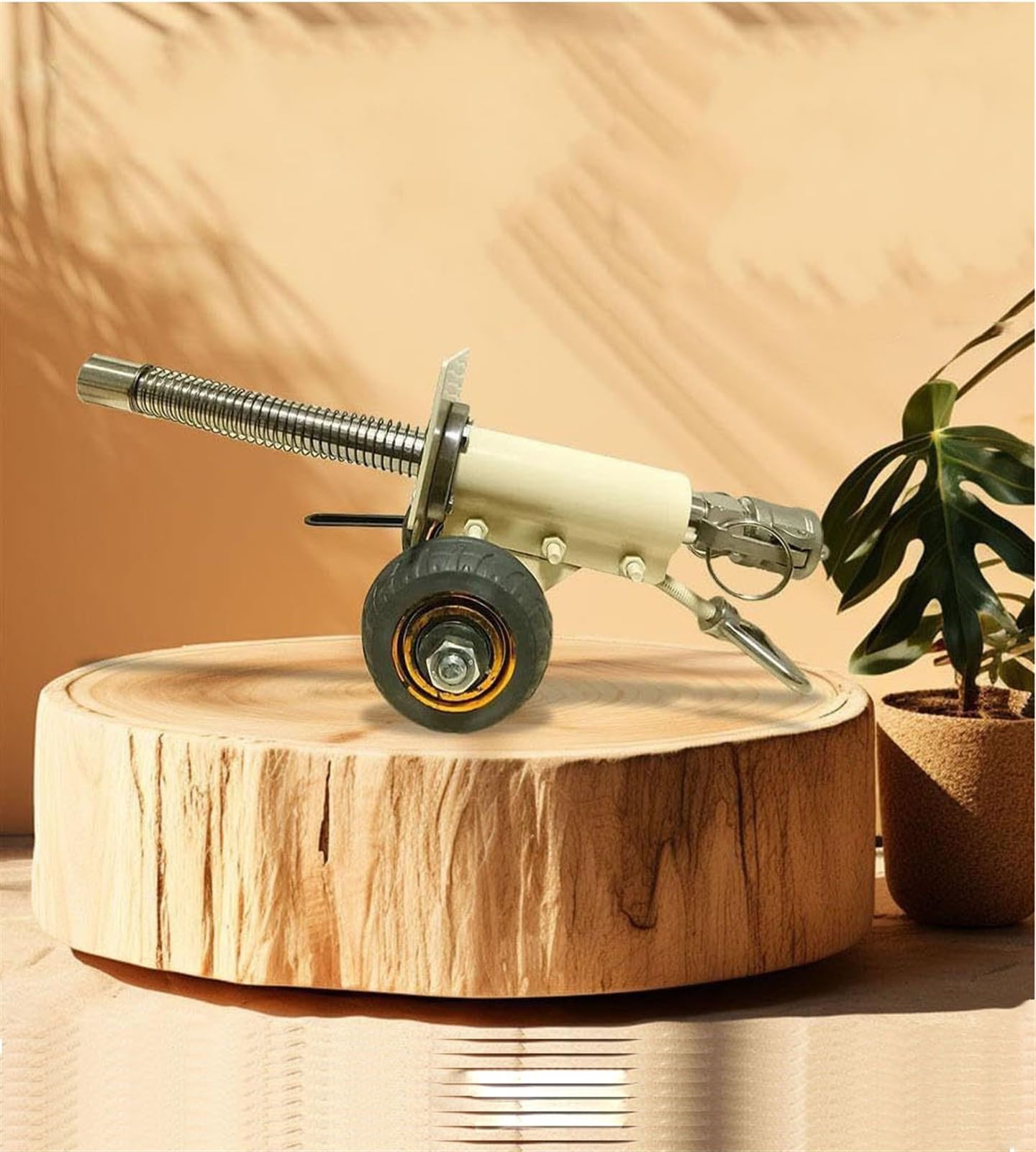 Cañón de acero inoxidable hecho a mano: miniatura de colección militar de precisión
