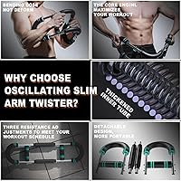 Vista 5 de Ultimate Twister Arm Trainer, Adjustable Chest Workout Equipment, Arm Trainer for Men, Chest Trainer for Men, Shoulder Muscle Training, Portable