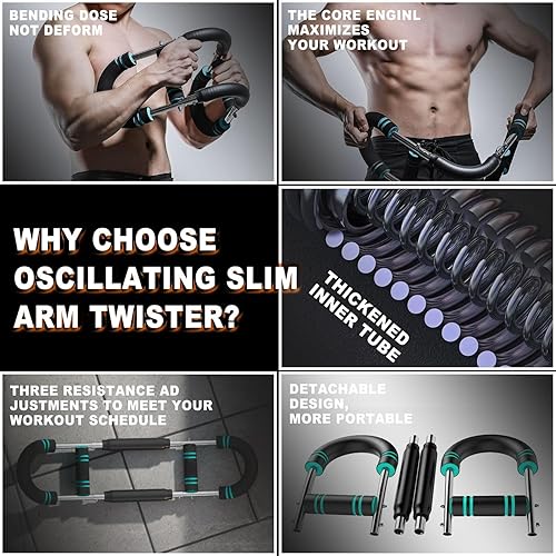 Miniatura 5 de Ultimate Twister Arm Trainer, Adjustable Chest Workout Equipment, Arm Trainer for Men, Chest Trainer for Men, Shoulder Muscle Training, Portable