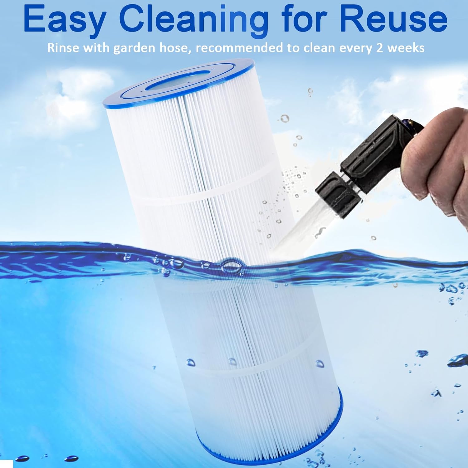 PA81 Pool Filter Compatible with Hayward C580E, CX580XRE, PA81-PAK4, Ultral-A3, Unicel C-7483, Hayward SwimClear C3025, C3030, C3020, Filbur FC-1225, FC-6425,4 X 81 sq. ft. 4 Pack