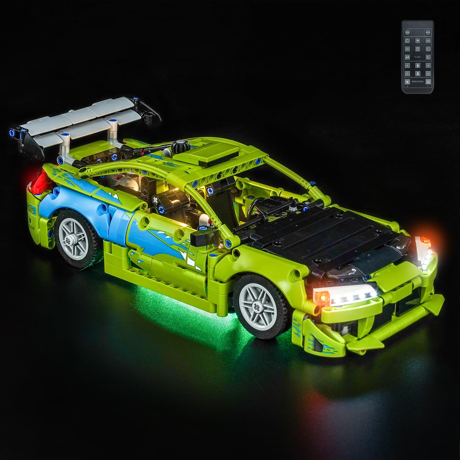 Remote Control Led Light Set Compatible with Lego 42229 Fast and Furious Mitsubishi Eclipse Car (No Model), Decoration Lighting Set Compatible with Lego Fast and Furious Mitsubishi Eclipse Car — image 1