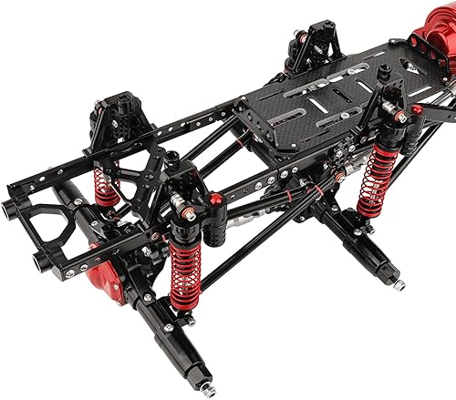 Miniatura 9 de ZXYRC Marco de chasis de automóvil de metal de 8 x 8 a control remoto, distancia entre ejes de 21.6 pulgadas con 2 ejes de dirección delantera, 2