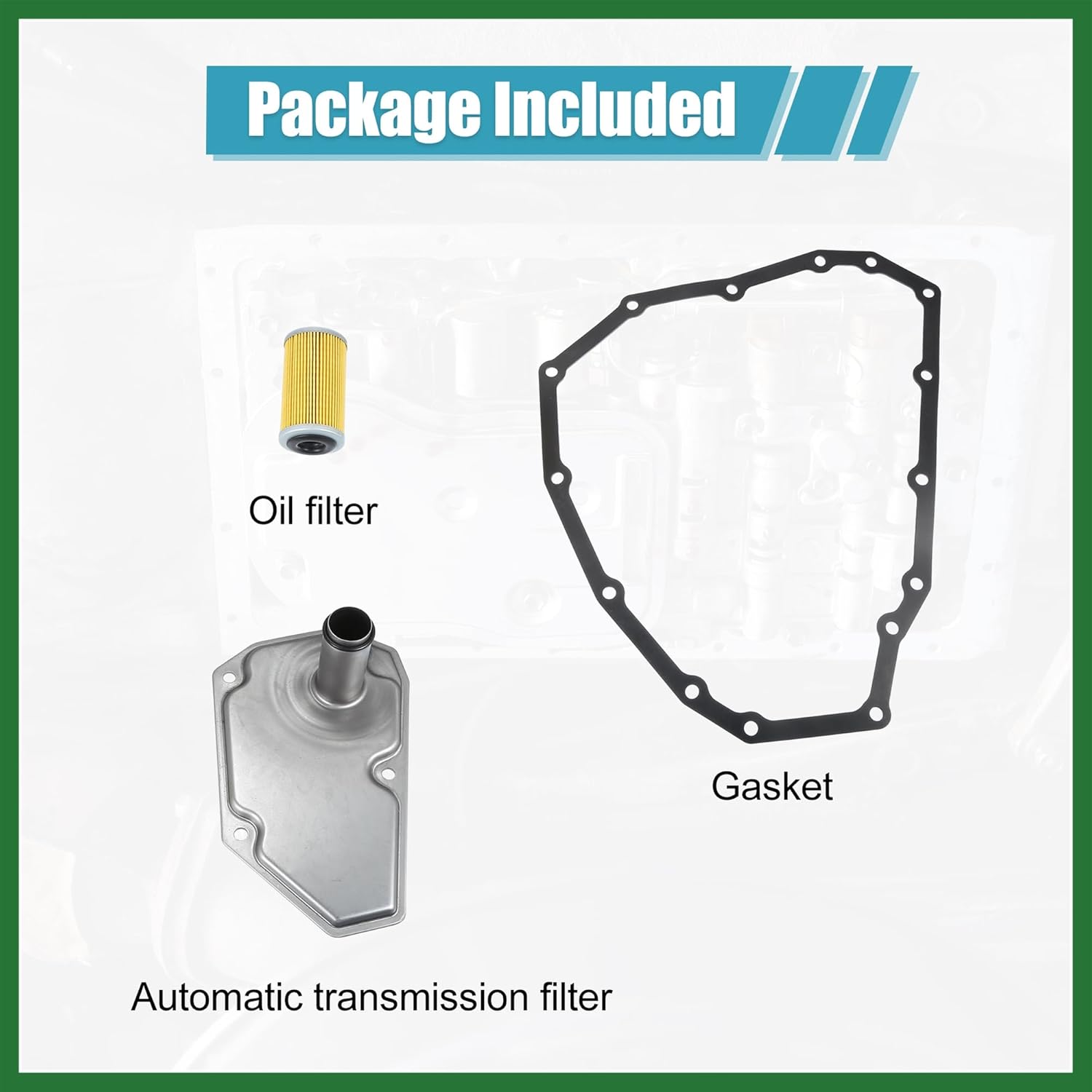 Motoforti 1 Set Transmission Oil Filters and Pan Gasket Replacement for Nissan Sentra 2013-2018 No.31726-28X0A/31726-3JX0A/19318012 Long-lasting