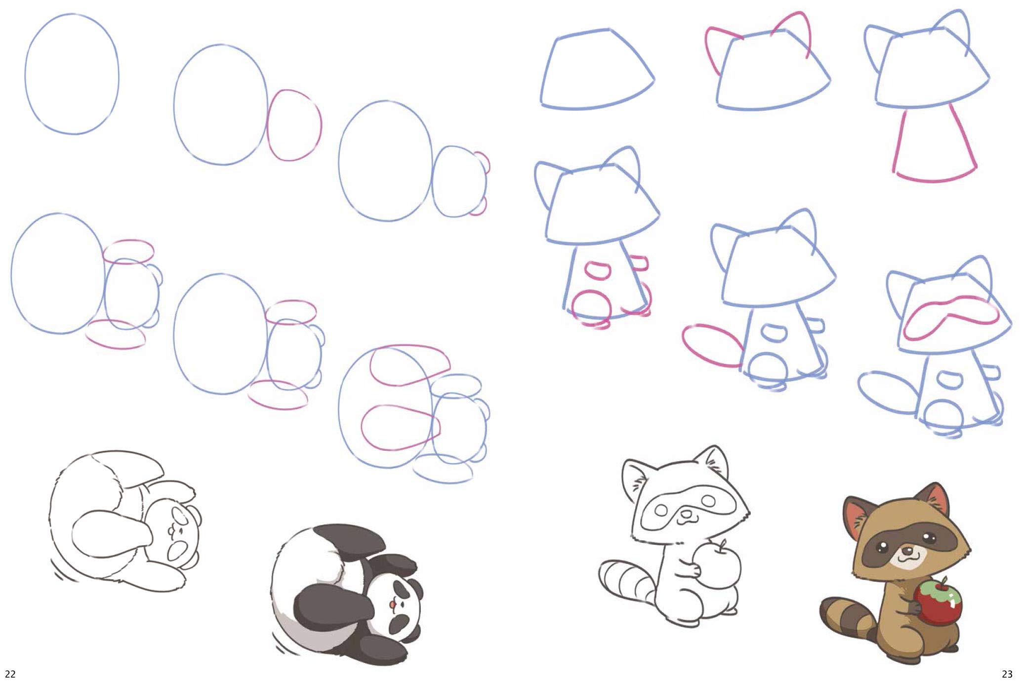 How To Draw Kawaii Animals In Simple Steps Li Yishan Books Amazon Ca