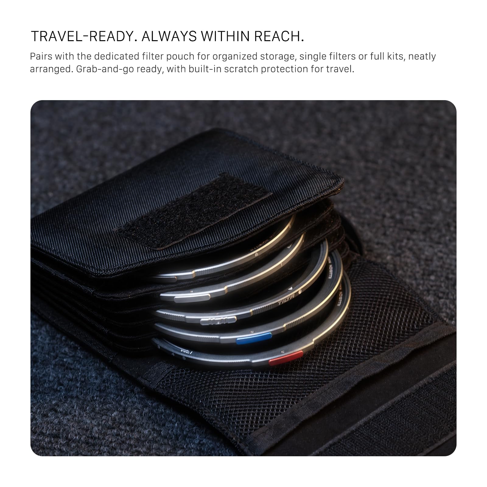 Tilta Kit Creatore di Filtri Magnetici Illusion, Filtro Polarizzatore Circolare con Adattatore VND, Anelli Adattatori da 77 mm/82 mm, Coperture Protettive TF-MFK-A