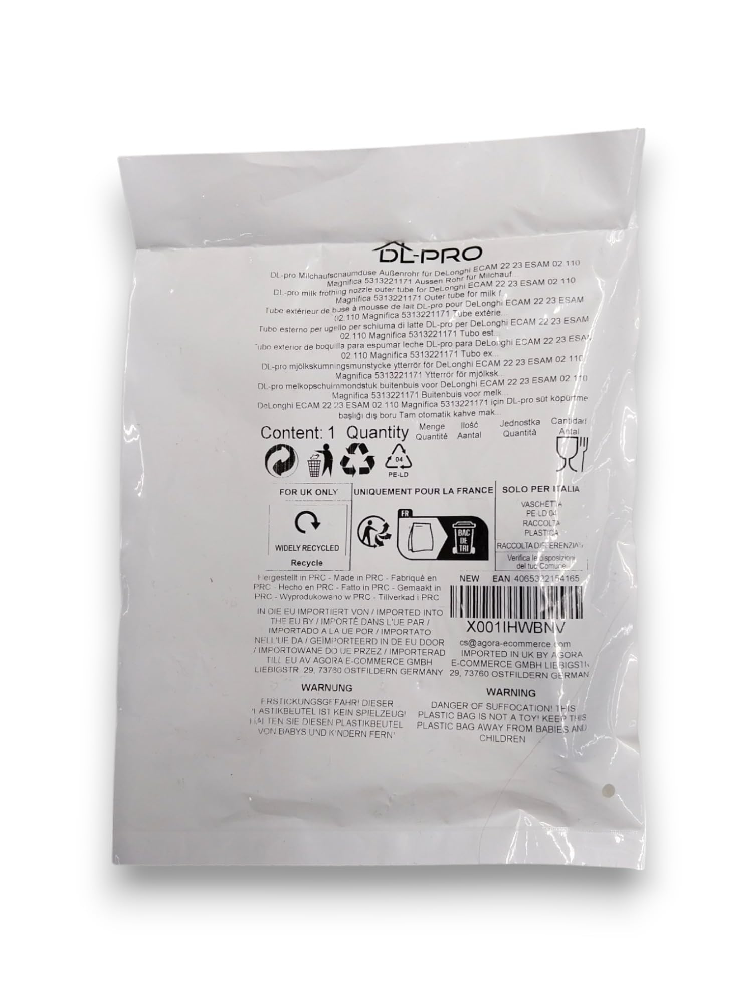 Tubo Ugello Montalatte Per Macchine Caffè DeLonghi - Ricambio Originale 5332113800 - Made In Italy Con Garanzia 10 Anni - Foto 11