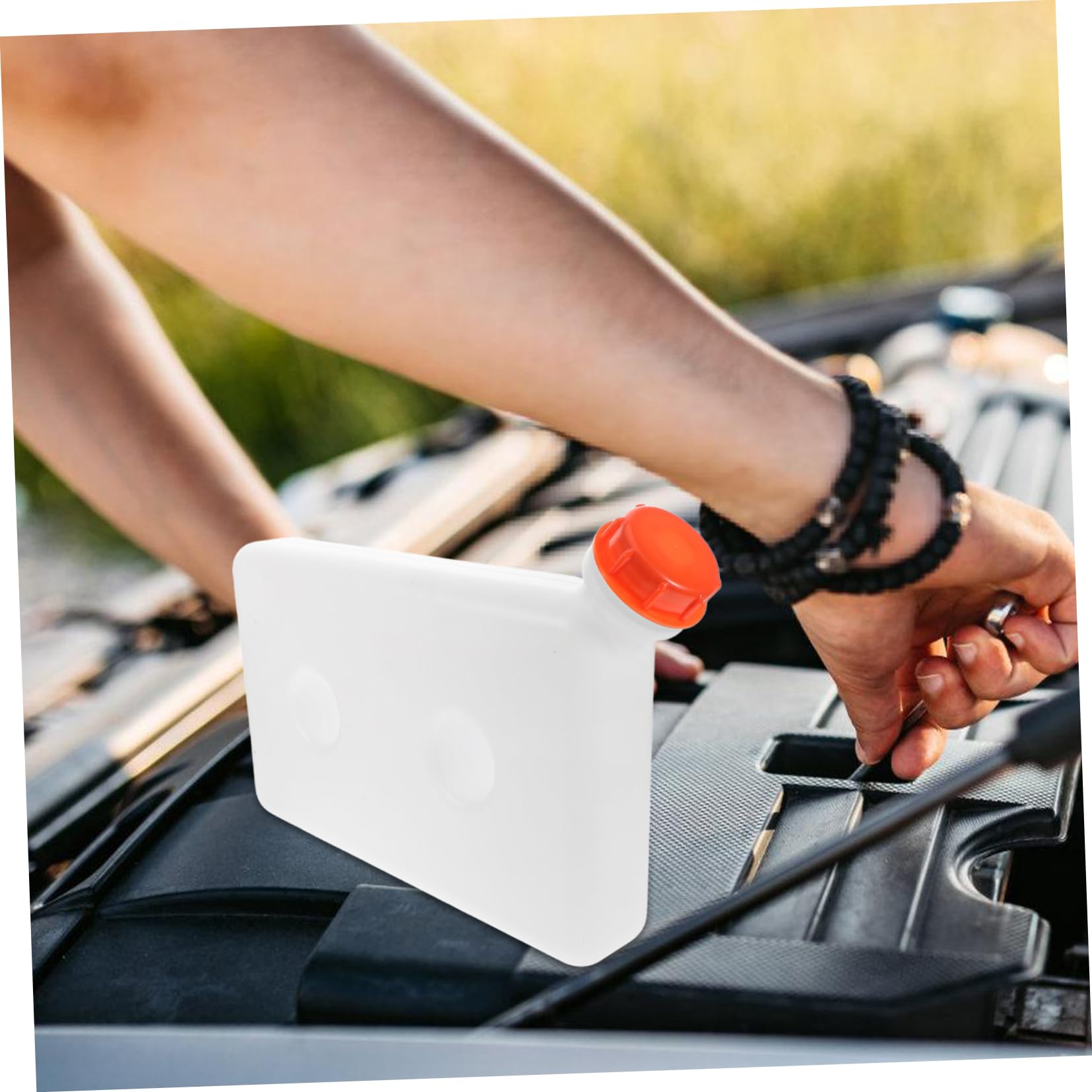Tanque de Combustible 8 L Abs con Boquilla Angular y Dos Orificios | Accesorio para Calentador de Estacionamiento Externo, Diseño Reforzado, Compatible con Coches y Motocicletas