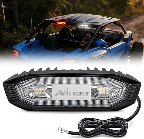 Miniatura 10 de Nilight Luz de freno LED cubierta de enganche de remolque, lente roja cuadrada, enganche de vehículo, lámpara de freno de conducción, 12 luces LED