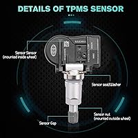 Vista 4 de 56053031AD Sensor de Presión de Neumáticos TPMS para Dodge Avenger Caliber Dakota Grand Caravan, Chrysler 300 300C Crossfire, Jeep Cherokee