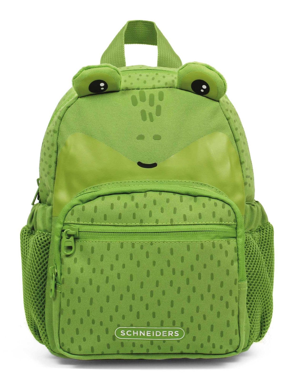 Schneiders Kids Mini Rucksack Sir Frogerick – Tierischer Kindergarten-Rucksack für Kinder – 6L, Brustgurt, Reißfest & Wasserabweisend