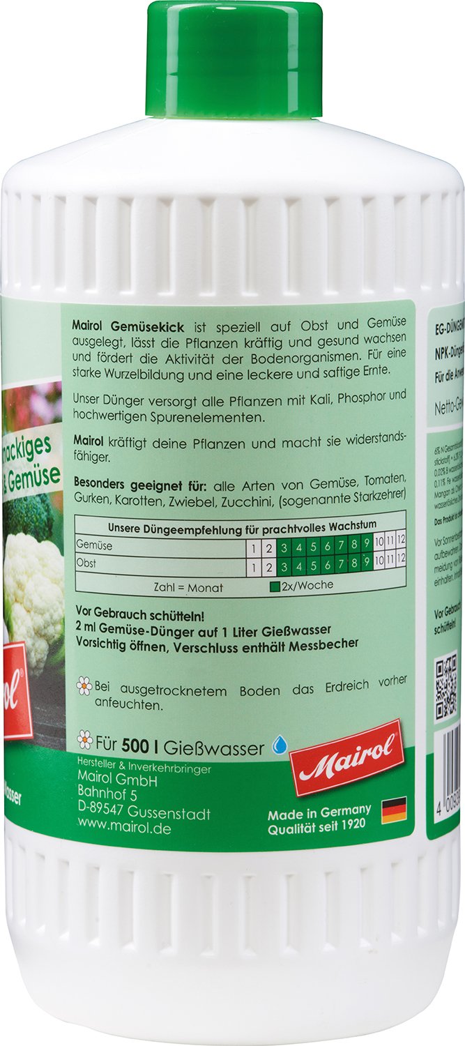 Mairol Engrais Coup de Fouet pour Légumes 1000 ml