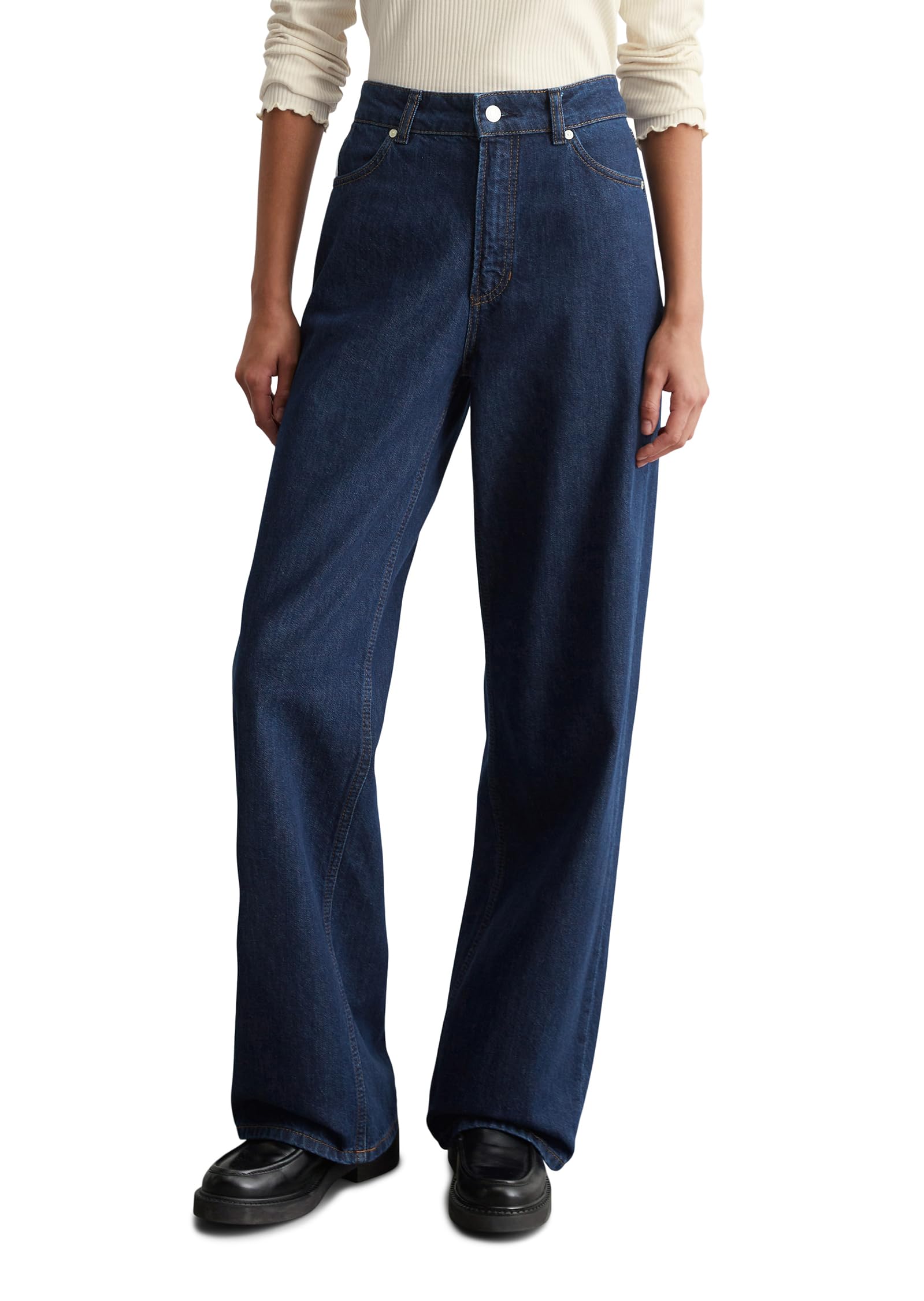 Marc OߴPolo Denim Women's High Waist Wide Leg Jeans, Blue (Dark Blue Multi 21), W29/L32