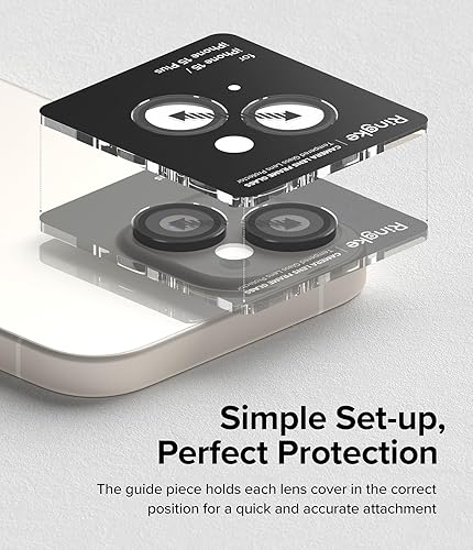 Miniatura 6 de Ringke Marco de lente de cámara cubiertas individuales de lente compatible con protector de lente de cámara iPhone 15 y protector de lente de cámara