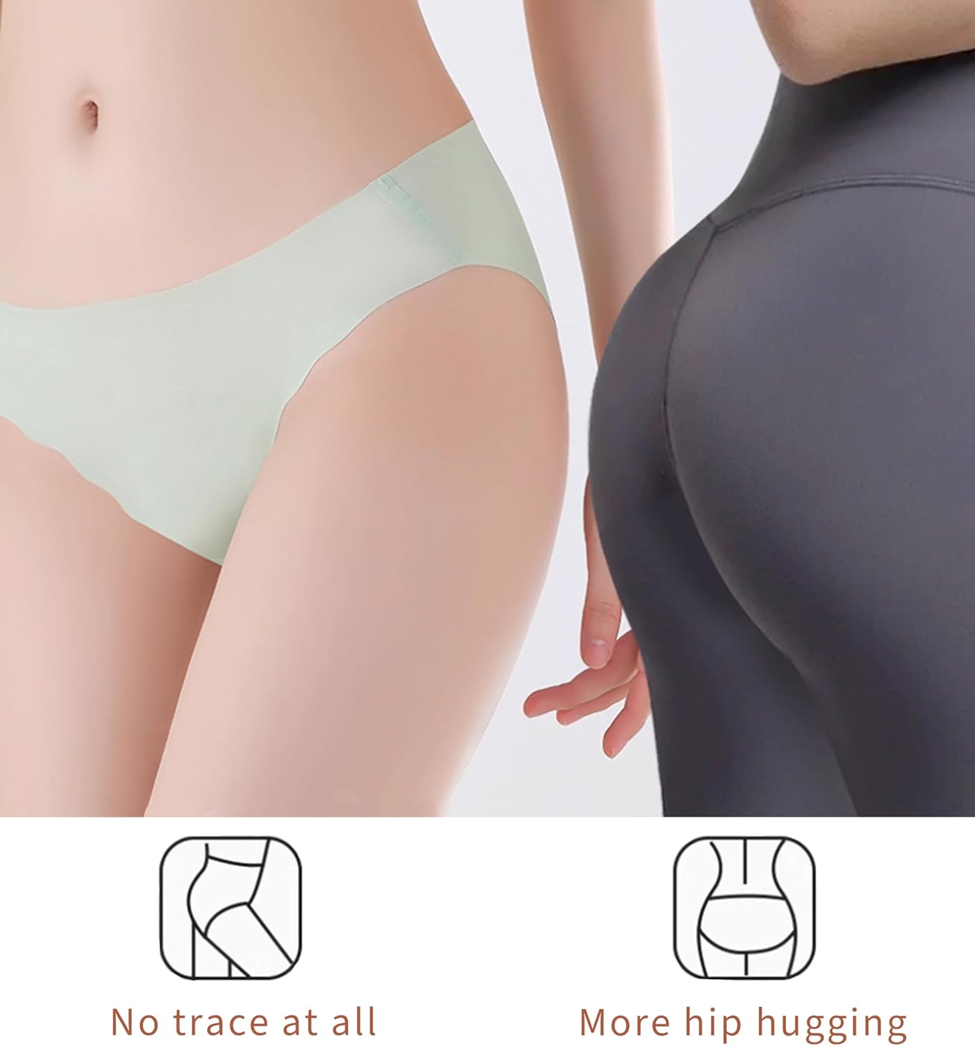 Boboking Teen Girls Seamless Underwear Tagless Panties Full Coverage Pack of 8 - Image 5